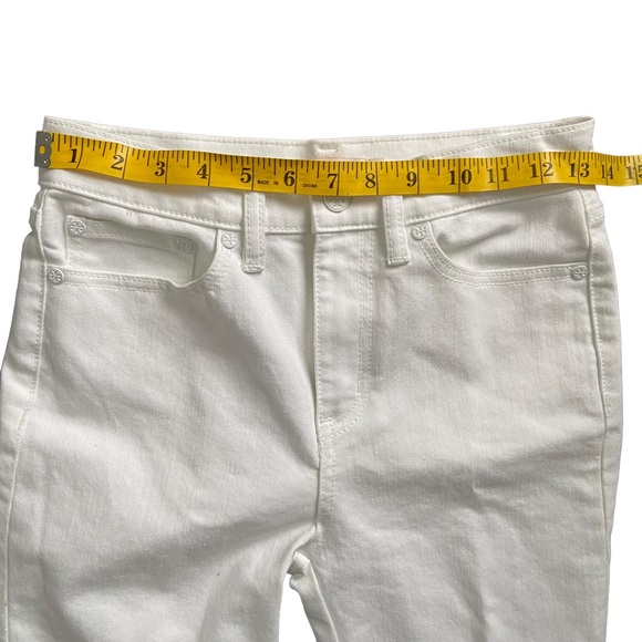 Tory Burch Keira White Eyelet Embroidered Cropped Jeans Size 25 - Picture 14 of 14